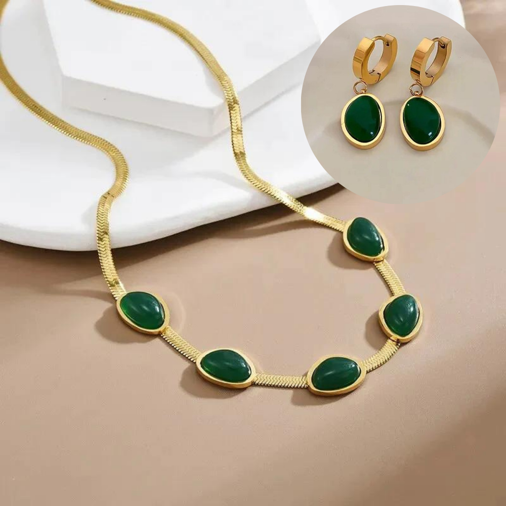 Pierre Necklace + Free Earring