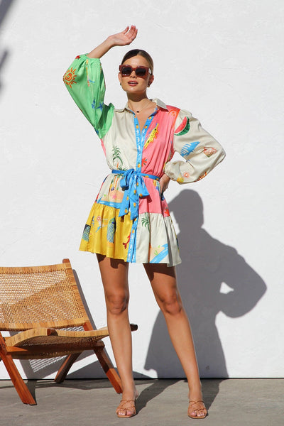 Spirit: Multi-Coloured Mini Dress