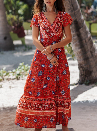 Joseph Bohemian Wrap Maxi Dress